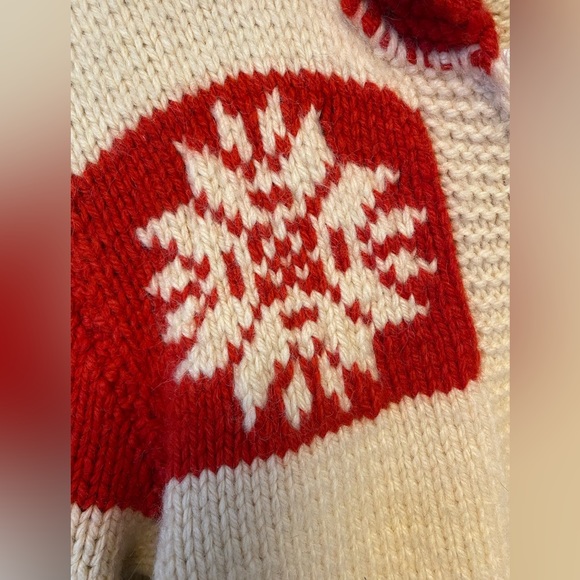 Wool Sweater Hand Made Knit - Canada Vintage 60s/70s sweater. - Picture 2 of 7